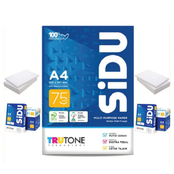 Kertas A4 Sidu 75 Gsm (Rim)