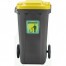  TEMPAT SAMPAH / DUSTBIN NEW ECO 240L WITH YELLOW LID  