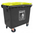 TEMPAT SAMPAH / DUSTBIN 660L WITH YELLOW LID