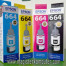 Tinta Printer T 664 (Hitam, Biru, Merah, Kuning )