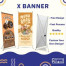  Cetak Banner (Uk. 60 X 60) Cetak dan  Rangka  