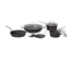 The Rock Perlengkapan Masak/COOKWARE SET BLACK (9PCS) The Rock Perlengkapan Masak/COOKWARE SET BLACK (9PCS)