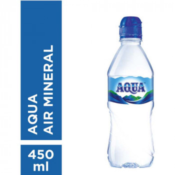 Air Mineral Botol Aqua Sedang isi 24 pcs