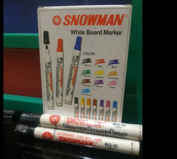 spidol white board snowman