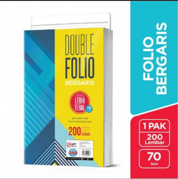 kertas bergaris SIDU Double Folio Bergaris isi 200 lembar