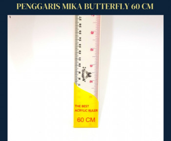 garisan mika/penggaris butterfly 50 cm