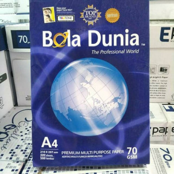 KERTAS A4 BOLA DUNIA 70 GSM