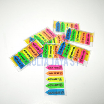 STICK NOTE WARNA SIGN HERE