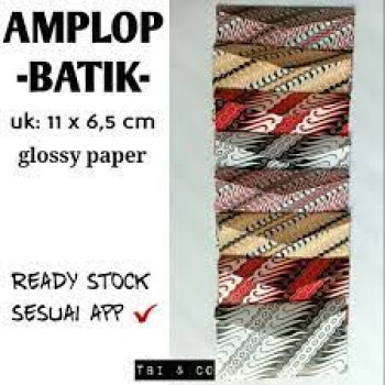 Amplop batik ukuran sedang