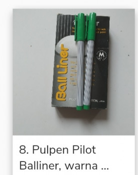 8. Ballpoint, Balliner Pilot