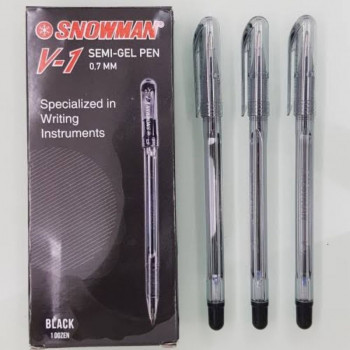 Pulpen Snowman V1 Hitam