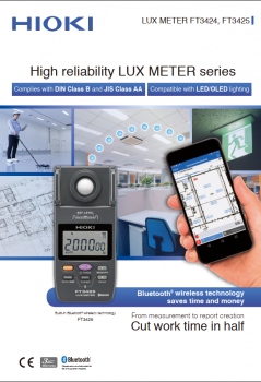 HIOKI High reliability LUX METER FT3424