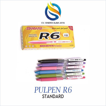 Pulpen Standard R6 / Ballpoint Standard R6 (1 Lusin)