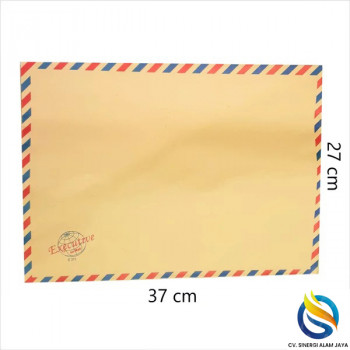 Amplop Tali 311 Air mail / Amplop Coklat Tali 311 Executive - Cokelat (Isi 50 lbr)