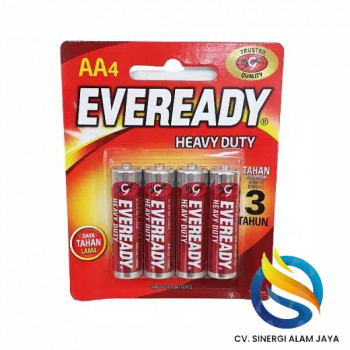 Baterai Eveready AA4 (Heavy Duty) isi 4