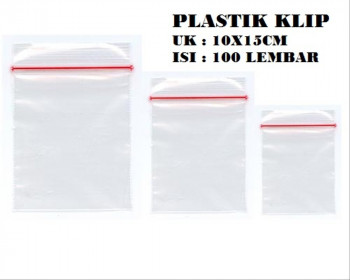 Plastik Klip 10x15 cm