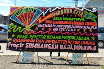 Papan Karangan Bunga Ucapan  Duka Cita