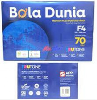 BOLA DUNIA KERTAS HVS FOLIO 70GR