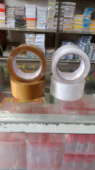 Lakban Bening/Coklat Printech 2 inch