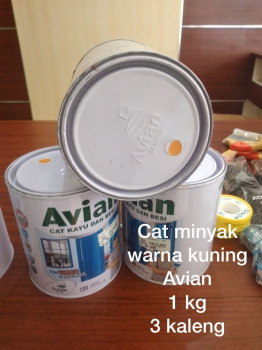 CAT MINYAK WARNA KUNING 1 KG