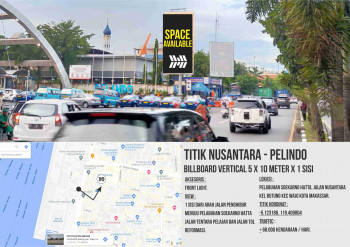 Billboard Nusantara Pelindo Ukuran 5 x 10 M x 1 Sisi Vertical