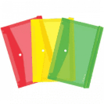 Map plastik kancing folio/f4 /map kancing