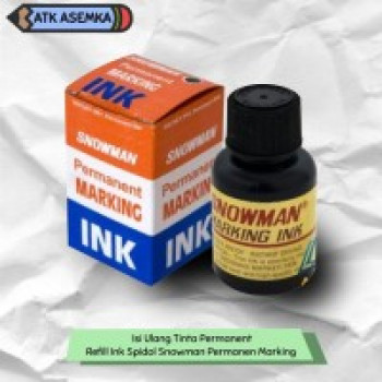 Isi Ulang Tinta Permanent / Refill Ink Spidol Snowman Permanen Marking