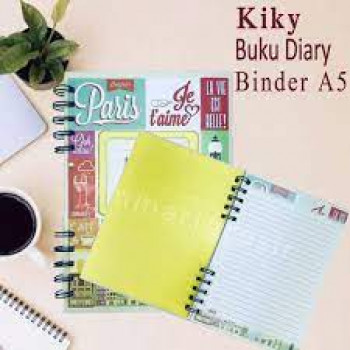 Kiky / Buku Diary / Binder / Buku Catatan sehari hari