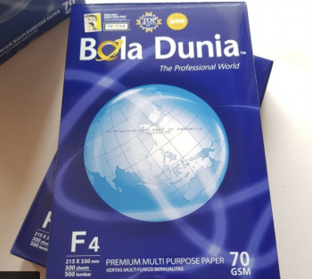 Kertas Bola Dunia Folio F4 70 gsm