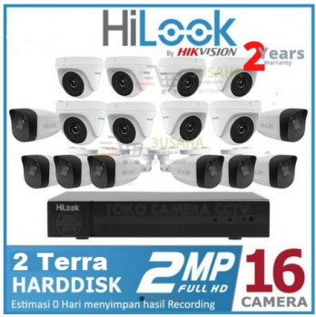 HILOOK PAKET CCTV 16 CHANNEL 2MP