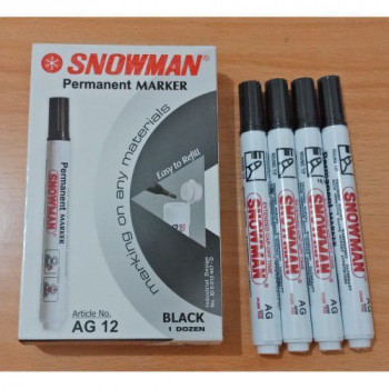 Spidol Snowman Permanent Marker AG 12