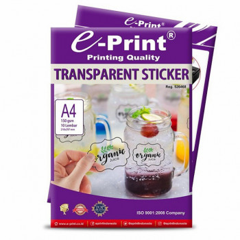 E-PRINT TRANSPARANT STICKER A4