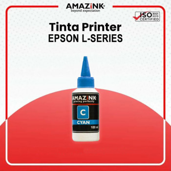 Tinta Amazink 100 Ml Cyan Untuk Printer Epson L Series