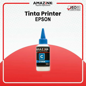 Tinta Amazink 100 Ml Cyan Untuk Printer Epson