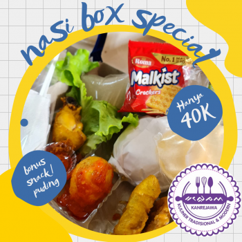 Nasi Box Istimewa A Plus bonus Snack/Puding