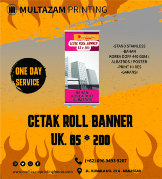 ROLL BANNER UK 85x200