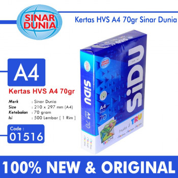 Kertas HVS Sinar Dunia Folio A4s 70 Gsm