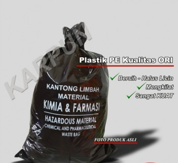 Kantong Sampah Coklat  Limbah Kimia dan Farmasi UKURAN 90 X 120 CM