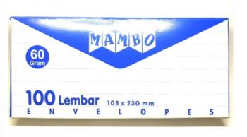 Amplop Mambo Panjang Isi 100 Lbr BA 90/80