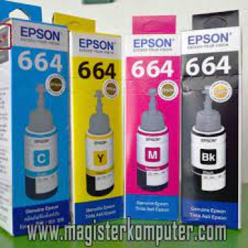 Tinta Printer T 664 (Hitam, Biru, Merah, Kuning )