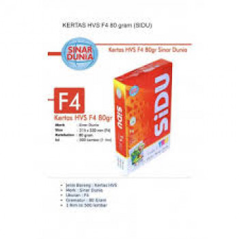 P- 35. Kertas HVS Sinar Dunia F4 80gsm