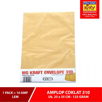 Amplop Coklat Folio Kiky 310 Polos