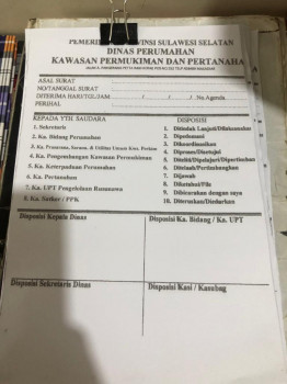 Cetak Lembar Disposisi