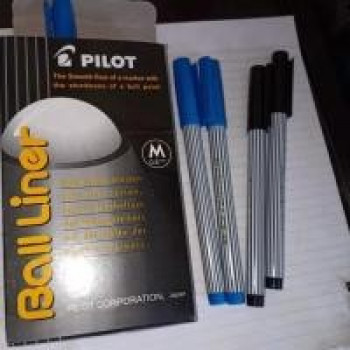 Ballpoint Balliner Hitam Biru