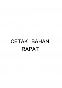 CETAK (Bahan Rapat)