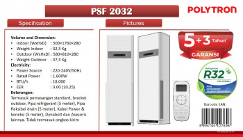 POLYTRON FLOOR STANDING AIR CONDITIONER PSF 2032