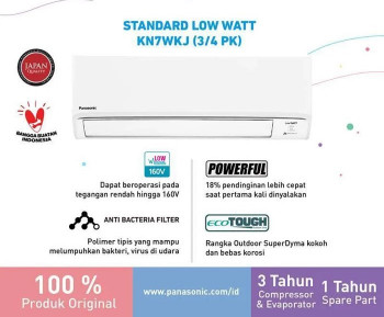 Panasonic CS/CU-KN7WKJ Low Watt-SiBiru AC Split [3/4 PK]