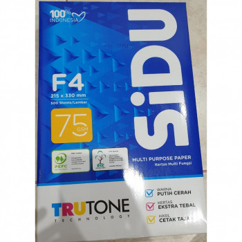 Kertas Hvs F4 75 GSM SIDU