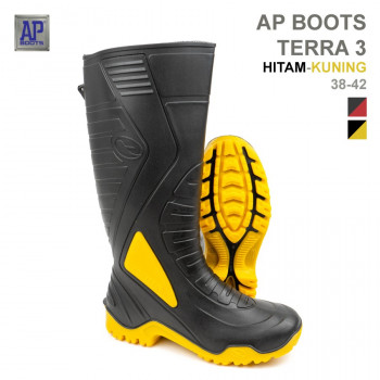 Sepatu Boot AP Boots Terra 3 Safety Proyek Kontruksi Workshop Industri