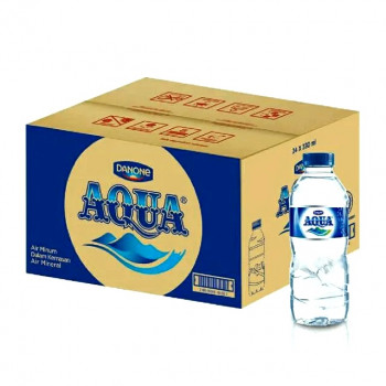 Air botol Mineral Aqua 330 ML x 24 pcs 1 Dos